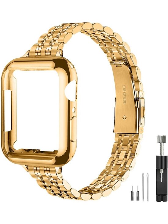 Sleek Stainless Steel Slim Watch Band for Apple Watch 38mm-45mm - Luxury Women\'s main image 5